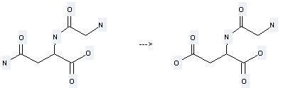 Aspartic acid, glycyl- can be obtained by N2-Gglycyl-DL-asparagine 